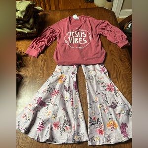 Jesus Vibes two piece girls outfit